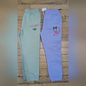 NEW! Keroppi and Kuromi Kids Jogger Pants Size M (10/12) *A4
